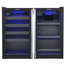 Kit Cervejeira Venax Blue Ligth 100 L + Adega Venax Piubella 24 Garrafas Porta Invertida 220 V