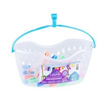 Kit Cesta 16 Pregadores De Roupas Prendedores Varal Casamia