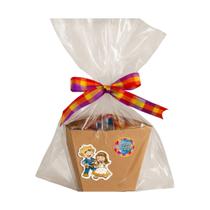 kit Cesta Cachepot com 17 Doces Festa Junina p/ 1 pessoa kit Cesta Cachepot com 17 Doces Festa Junina p/ 1 pessoa