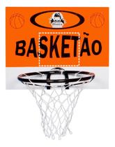 Kit Cesta Cesto Basquete Mdf + Bola + Bomba Kit Cesta Cesto Basquete Mdf + Bola + Bomba