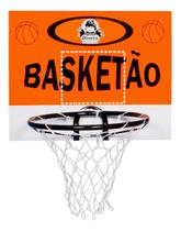 Kit Cesta Cesto Basquete Mdf + Bola + Bomba Kit Cesta Cesto Basquete Mdf + Bola + Bomba