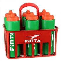 Kit Cesta com 6 Garrafas Squeeze Finta