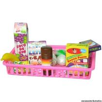 Kit Cesta Mini Mercado 13 Pçs - 354 Kit Cesta Mini Mercado 13 Pçs - 354