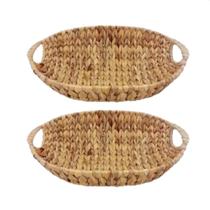 Kit Cesta Oval 2 Peças 41cm Palha Kit Cesta Oval 2 Peças 41cm Palha