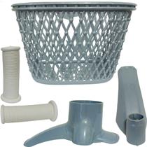 Kit Cesta Para Lamas E Punho Para Bicicleta do Aro 16 Nathor