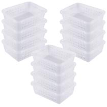 Kit cestinha organizadora transparente com 12 Plasutil Kit cestinha organizadora transparente com 12 Plasutil