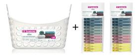 Kit Cesto + 24 Prendedores Pregadores De Roupa Sanremo