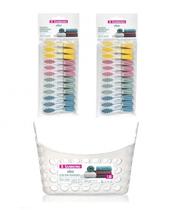 Kit Cesto + 24 Prendedores Pregadores de Roupa Sanremo