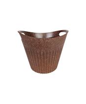 Kit Cesto Cachepot 3 Peças - Imbuia