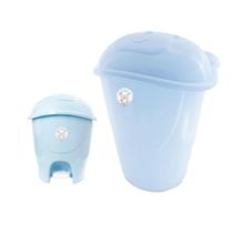 kit Cesto E Lixeira fofura Adoleta Azul