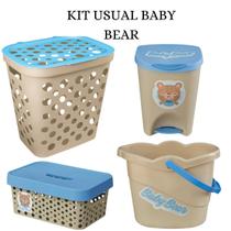 Kit cesto roupas infantil lixeira balde caixa multiuso quarto bebê Kit cesto roupas infantil lixeira balde caixa multiuso quarto bebê