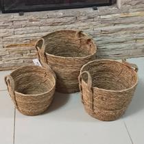 Kit Cesto Segrass Rustic 3 Peças Mek