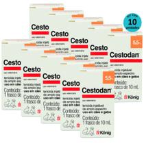 Kit Cestodan Injetável König 10ml- com 10 unidades