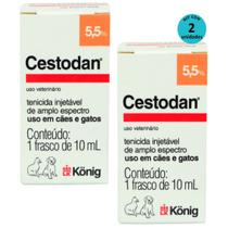 Kit Cestodan Injetável König 10ml- com 2 unidades - Konig