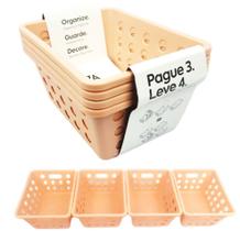 Kit Cestos Organizador Multiuso Pague 3 Leve 4 Gaveta Armário - 99245 Coza Kit Cestos Organizador Multiuso Pague 3 Leve 4 Gaveta Armário - 99245 Coza