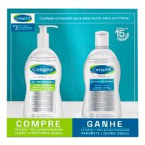 Kit Cetaphil Pro AD Restoraderm Loção Hidratante e Sabonete Líquido 295ml Cada