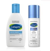Kit Cetaphil Serum Hidratante 48h e Loção de Limpeza