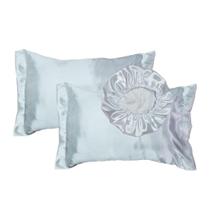 Kit Cetim Seda Luxo 2 Fronhas 1 Touca Antifrizz - Magic Enxovais Kit Cetim Seda Luxo 2 Fronhas 1 Touca Antifrizz - Magic Enxovais