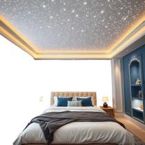 Kit Céu Estrelado Iluminação Fibra Ótica 500 Pontos Estrelas