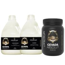 Kit Cevada Absolut 1 Shampoo 1 Condicionador 2L Máscara 2.6kg Oriente Life