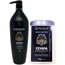 Kit Cevada Absolut 1 Shampoo 1 Máscara 1kg/L Oriente Life Kit Cevada Absolut 1 Shampoo 1 Máscara 1kg/L Oriente Life
