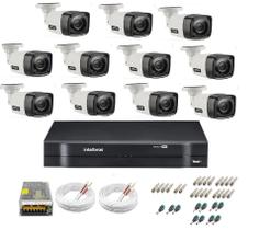 Kit Cftv 11 Cameras Segurança Hd Dvr Intelbras 1116 S/ HD