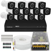 Kit Cftv 12 Cameras Full 1080 Dvr Intelbras Sem HD Mhdx 1216