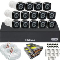 Kit Cftv 14 Câmeras Segurança 1080p Dvr Intelbras 1116c Kit Cftv 14 Câmeras Segurança 1080p Dvr Intelbras 1116c