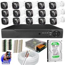 Kit Cftv 15 Câmeras Segurança Infravermelho 20 Metros Dvr Multi Hd 16ch Acesso Remoto C/hd 500gb Kit Cftv 15 Câmeras Segurança Infravermelho 20 Metros Dvr Multi Hd 16ch Acesso Remoto C/hd 500gb