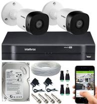 Kit Cftv 2 Câmeras De Segurança Intelbras Hdcvi E Dvr Mhdx 1104