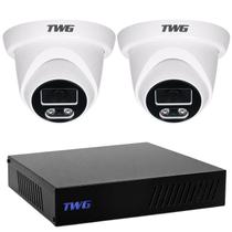 Kit cftv 2 cameras dome 2mp 20m star plus dvr 8 sem acessorios Kit cftv 2 cameras dome 2mp 20m star plus dvr 8 sem acessorios