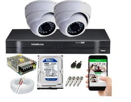 Kit CFTV 2 Câmeras HD 700p C/Hd 160GB