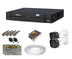 Kit Cftv 2 Câmeras Hdcvi + Dvr 4 Canais Intelbras