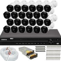 Kit Cftv 24 Câmeras Intelbras Dvr 32 Canais MHDX 1232 Alta Resolução Kit Cftv 24 Câmeras Intelbras Dvr 32 Canais MHDX 1232 Alta Resolução