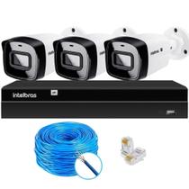 Kit CFTV 3 Câmeras IP Vipc 1230B Intelbras NVD 1404P S/HD Kit CFTV 3 Câmeras IP Vipc 1230B Intelbras NVD 1404P S/HD