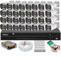 Kit Cftv 32 Cameras Segurança 1080p Full Color Colorida Dia e Noite + Dvr Intelbras 32ch MHDX 1232 Kit Cftv 32 Cameras Segurança 1080p Full Color Colorida Dia e Noite + Dvr Intelbras 32ch MHDX 1232