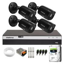 Kit Cftv 4 Cameras 1220 Bullet Black Full Hd + Dvr Mhdx 3104 C/Hd 1Tb Kit Cftv 4 Cameras 1220 Bullet Black Full Hd + Dvr Mhdx 3104 C/Hd 1Tb