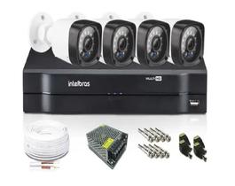 Kit Cftv 4 Câmeras Full Hd 1080p 2mp Dvr Intelbras Mhdx 1104 Kit Cftv 4 Câmeras Full Hd 1080p 2mp Dvr Intelbras Mhdx 1104