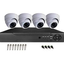 Kit Cftv 4 Câmeras Infravermelho Segurança Full HD 20m Dvr Full Hd 4 Canais