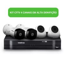 Kit CFTV 4 Câmeras Intelbras de Alta Definição