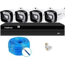 Kit CFTV 4 Câmeras IP Intelbras NVD 1404P S/HD Kit CFTV 4 Câmeras IP Intelbras NVD 1404P S/HD