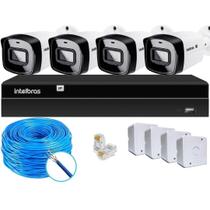 Kit CFTV 4 Câmeras IP Intelbras NVD 1404P S/HD Kit CFTV 4 Câmeras IP Intelbras NVD 1404P S/HD