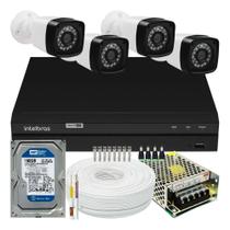 Kit Cftv 4 Câmeras Multi Hd 720p 1mp Dvr Intelbras Mhdx Multi Hd Kit Cftv 4 Câmeras Multi Hd 720p 1mp Dvr Intelbras Mhdx Multi Hd