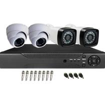 Kit Cftv 4 Câmeras Segurança Full HD 1080p Dvr Full hd 4 canais