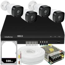 Kit Cftv 4 Cameras Segurança Full Hd 1080p Dvr Intelbras 4ch