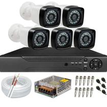 Kit Cftv 5 Câmeras Segurança Full Hd 1080p Dvr 8 canais Kit Cftv 5 Câmeras Segurança Full Hd 1080p Dvr 8 canais