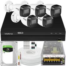 Kit cftv 5 Cameras Segurança Intelbras Residencial 1TB 10A