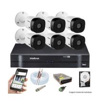 Kit Cftv 6 Câmeras 1120b Dvr 8 Canais Intelbras Full Hd C/HD Kit Cftv 6 Câmeras 1120b Dvr 8 Canais Intelbras Full Hd C/HD