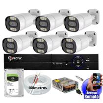 kit Cftv 6 Câmeras De Segurança Colorida Dia Noite Full Color 1080p Dvr 8 Canais Cabo E Hd 1tb kit Cftv 6 Câmeras De Segurança Colorida Dia Noite Full Color 1080p Dvr 8 Canais Cabo E Hd 1tb