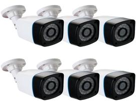 Kit Cftv 6 Câmeras De Segurança Infra Ahd 1.0 Megapixel 720p